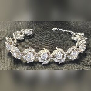 Exquisite Vintage Bogoff Rhinestone Bracelet